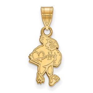 Black Bow Jewelry 14k Yellow Gold Iowa State Cyclones NCAA Medium Pendant - 1 of 3