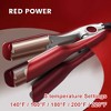 Swtroom 1.25 Inch Red Waver Curling Iron, Beach Waves Curling Wand, Ionic Hair Waver with Anti-Scald Hair Crimper for Women's Hair - 3 of 4