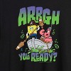 Women's - Spongebob Squarepants - Spongebob: The Search For Squarepants Arrgh You Ready Oversized Graphic T-Shirt - 2 of 4