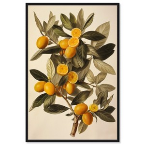 Art Remedy Orange Oasis Glow Vintage Prints Framed - 1 of 4