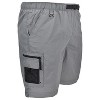 Weekender Men's River Guide Belted Swim Trunk | Gray X-Large - 3 of 4