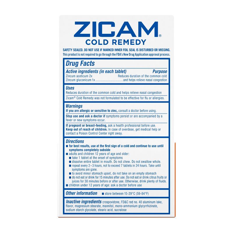Zicam Zinc Cold Remedy RapidMelts Quick Dissolve Tablets - Cherry - 25ct, 3 of 13