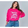 Simply Sage Market Women's Graphic Sweatshirt Whimsical Let's Get Jolly - 2 of 4