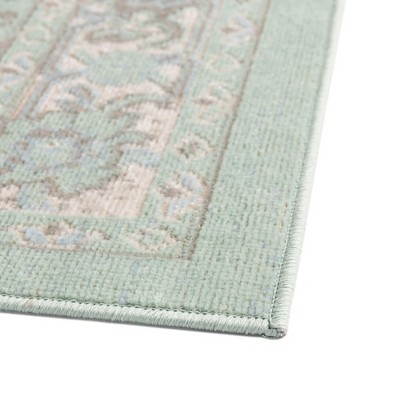 Mint Medallion 8' x 10' Rectangular Easy Care Area Rug