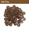 Unique Bargains Wooden DIY Craft Clothing 4 Holes Sewing Buttons 100 Pcs - 3 of 4