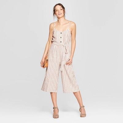 universal thread striped jumpsuit