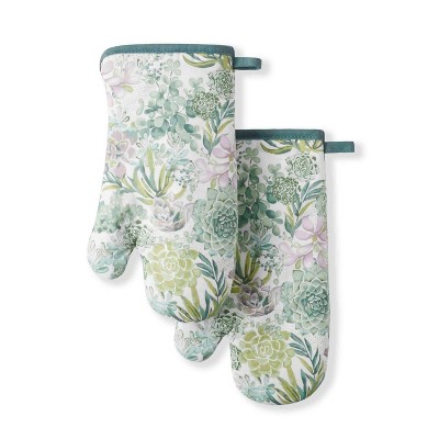 Succulents Oven Mitt 2pc Set - Martha Stewart