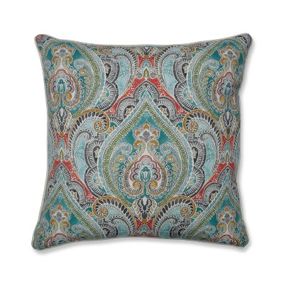 25" Pretty Witty Reef Outdoor Floor Pillow Blue - Pillow Perfect