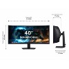 Samsung Odyssey G7 G75F 40" 4K HDR 180 Hz Curved Ultrawide Gaming Monitor - 3 of 4