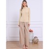 INSPIRE CHIC Women's Long Sleeve Mock Turtle Neck Trendy Casual Sweater - 4 of 4