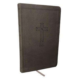 NKJV, Value Thinline Bible, Standard Print, Imitation Leather, Black, Red Letter Edition - by  Thomas Nelson (Leather Bound) - 1 of 1