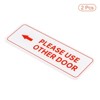 Unique Bargains Self-Adhesive Decor Business Please Use Other Door Left Arrow Sign - 3 of 4