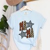 Checkered Mama Leopard Stars - Womens Garment Dyed Tee - 3 of 3