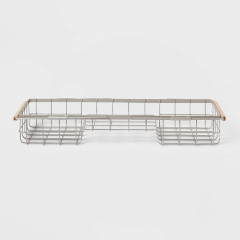 Small Steel Dish Drainer Brushed Nickel - Brightroom™ : Target