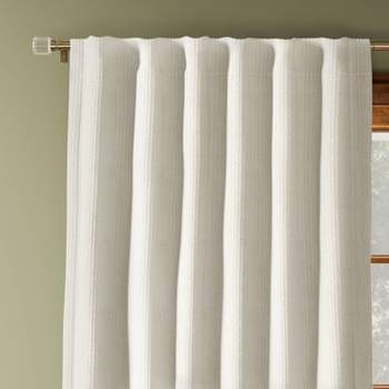 Blackout Corded Ribbed Curtain Panels - Threshold™
