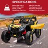2-Seater 24V Ride-On UTV – Powerful 4WD Electric Car for Kids with Remote Control, Shock Absorbers, Leather Seats, Music & Lights - 3 of 4