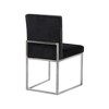 Meridian Furniture,Giselle Black Velvet Dining Chair, Set of 2 - 2 of 4