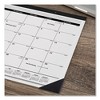 Ruled Desk Pad, 22 x 17, White Sheets, Black Binding, Black Corners, 12-Month (Jan to Dec): 2025 - 3 of 4