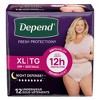 Depend Night Defense Adult Incontinence Underwear for Women - Overnight Absorbency - Blush - 2 of 4
