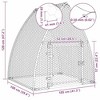 vidaXL Chicken Cage Walk-in Hen Coop - Galvanized Steel Enclosure for Poultry, Ducks, Rabbits - 3 of 4