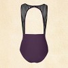 Women's Black Mesh High Neck Backless One-Piece Swimsuit -Cupshe - 4 of 4