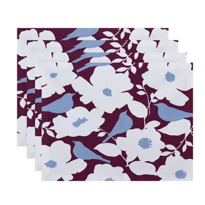 4pk Diamond Placemats Purple - e by design