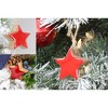 AuldHome Design Enamel Christmas Ornaments 12pk; Rustic Farmhouse Wood Tree Decorations, Retro Vintage Style - 2 of 4