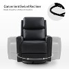 Set of 2 Hilario 30.31 Wide Genuine Leather Swivel Rocker Recliner| ART OF LIVING DESIGNS - 4 of 4