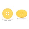 Unique Bargains Resin Craft Snap Round Flat 4-Hole Sewing Buttons 50 Pcs - 2 of 4