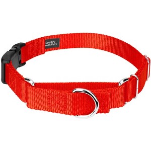 Country Brook Petz Heavy Duty Nylon Martingale Dog Collar with Deluxe Buckle - 30+ Vibrant Color Options - 1 of 4