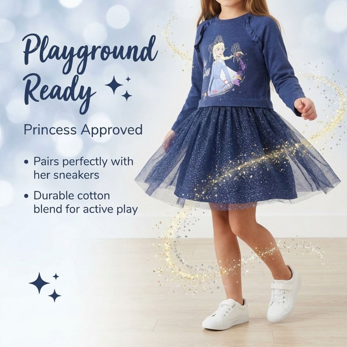 Disney Toddler Girls' Long Sleeve Tutu Dress - thumbnail 3
