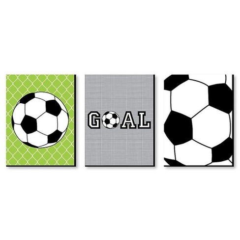 Big Dot Of Happiness Goaaal - Soccer - Sports Themed Wall Art And ...