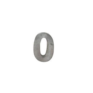 Slickblue Individual Metal Zinc Numbers 0-9, Wall Mount Address Numbers, Modern, Silver, 6" - 1 of 3