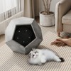 BENCMATE Pet Crates and Houses Multi-Functional Cat Nest Side Table, Stylish Useful Pet Bed and Living Room Furniture 2-in-1, Gray, 17.7"*17.1"*9.1" - 4 of 4