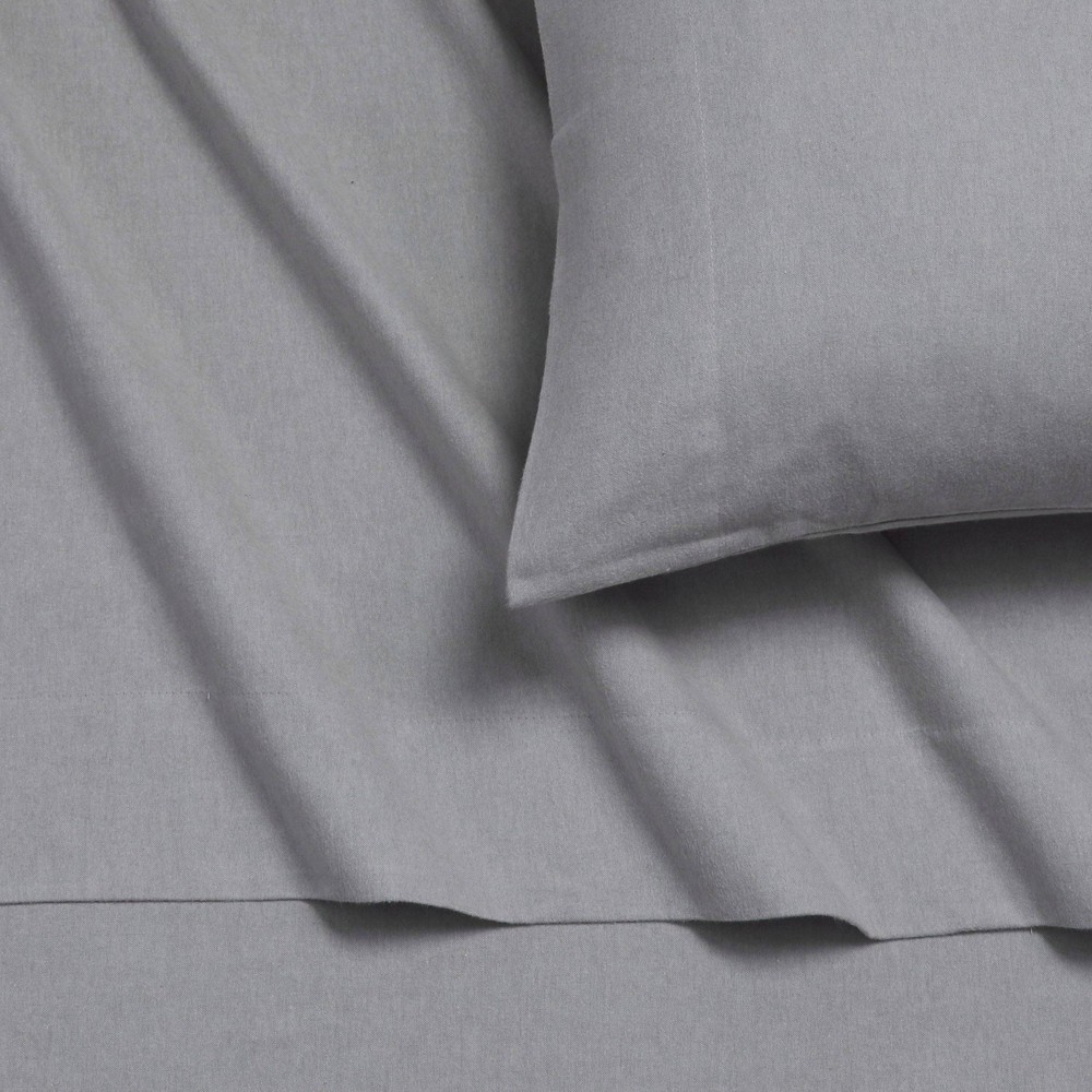 Photos - Bed Linen Tribeca Living Standard Yarn Dyed Portuguese Cotton Flannel Pillowcase Set