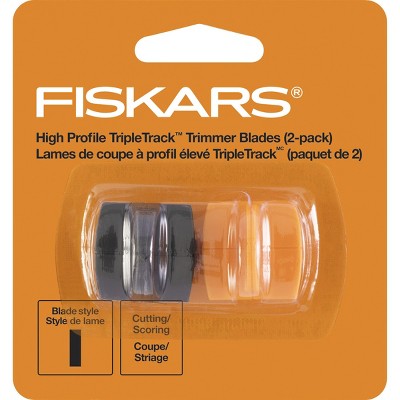 Fiskars TripleTrack High-Profile Replacement Blades 2/Pkg-Straight & Scoring, Style I