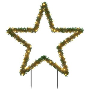 vidaXL Christmas Light Decoration with Spikes Tree 80 LEDs 23.6" - 1 of 4