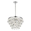 Elegant Lighting Kora Collection Pendant D17 H10.9 Lt:5 Chrome Finish - 3 of 4