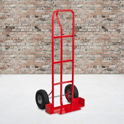 Red Steel Chiavari Stack Chair Dolly with Large Wheels