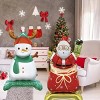 8 Packs Christmas Mylar Balloons Kit, Santa Snowman Xmas Tree Standing Foil Balloons with Base for Winter Party Birthday Decorations - 3 of 4