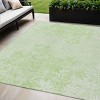 Mint Green Artichoke Green And Ivory Floral Washable Indoor Outdoor Area Rug - 2 of 4