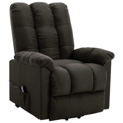vidaXL Power Lift Chair Dark Brown