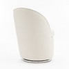 YOUNIKE Swivel Accent Chair 21" Wide Round Barrel Chair Modern Upholstered Living Room Chair Makeup Chair for Bedroom, Boucle Fabric - 4 of 4