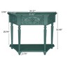 NicBex Vintage Style Console Table for Entryway,3 Drawers Sofa Table with Embossed Pattern,Entryway Table for Entrance,Hallway,Living Room - 4 of 4