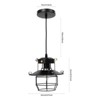 YIYIBYUS 1-Light Industrial Black Metal Pendat Light Ceiling Lamp - 4 of 4