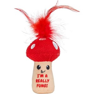 Catstages Crunchy Pickle Kicker Toy with Catnip and Dental Mesh, Pickle Shape, Plush and Crinkle Cat Toy for Kicking - 1 of 4