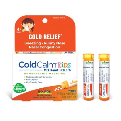 ColdCalm Kids Pellets 2 MDT by Boiron Homeopathic Medicine For Children's Cold Relief  -  160 Pellet