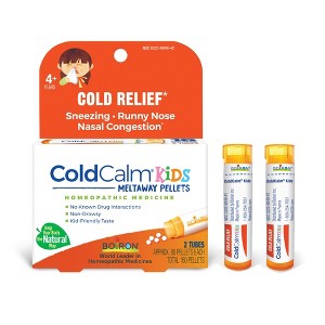 ColdCalm Kids Pellets 2 MDT by Boiron Homeopathic Medicine For Children's Cold Relief  -  160 Pellet - 1 of 4