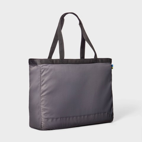 Open Story Daypack Packing Tote Bag - Open Story™ Gray: Travel Handbag with Zip Closure