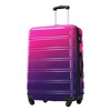 Hardshell Luggage Sets 3 Piece Gradient Color Expandable Suitcase with Spinner Wheels and TSA Lock Lightweight 20" 24" 28" Available,Green+Yellow - 2 of 4